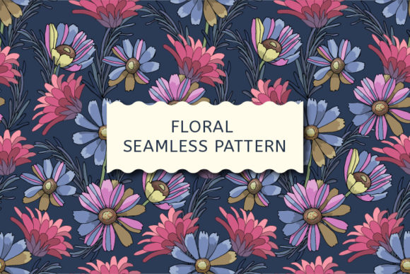 Charming Pink and Blue Floral Patterns for Versatile Use