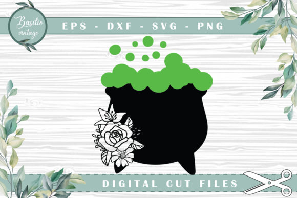 Evaluating Witch Pot Floral Cutting Files for Digital Crafting Projects