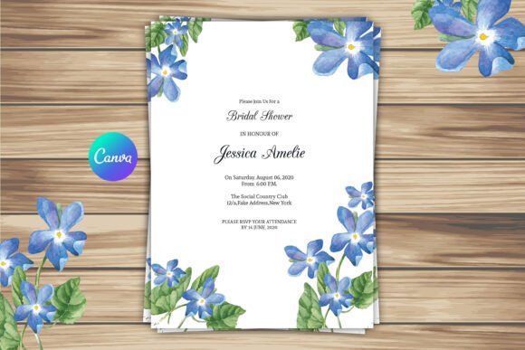 Floral Bridal Shower Invitation Template Guide