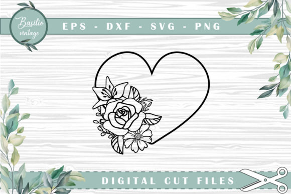 Heart Floral Cutting Files: Elevating Modern Digital Craftsmanship