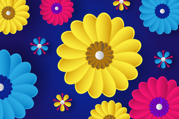 Integrating Colorful 3D Flower Floral Pattern Design into Professional Creative Workflows