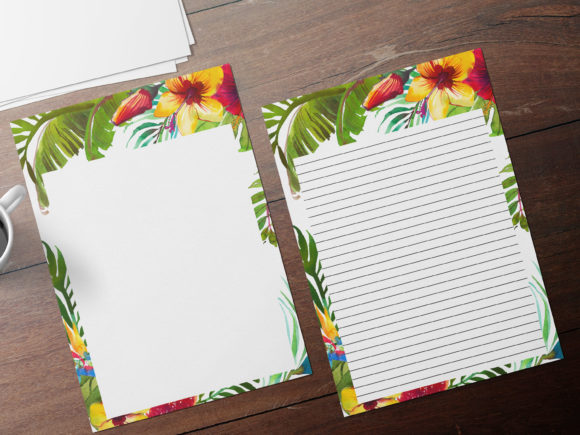 Tropical Floral Stationary Sheets: A Strategic Tool for Creative and Professional Success