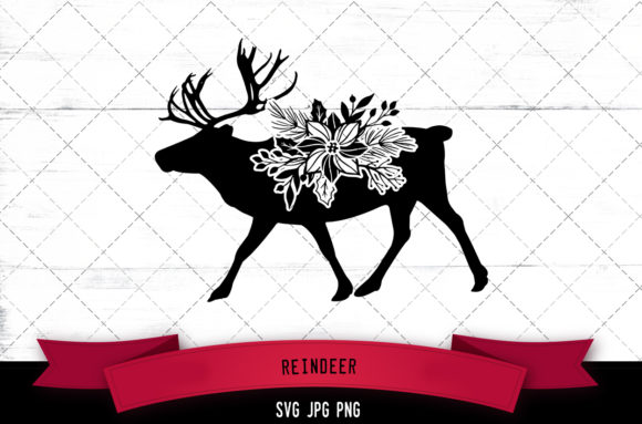 Unlocking Creative Versatility with Reindeer 2 Floral Silhouette Assets